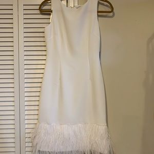 Karl Lagerfeld Feather Dress